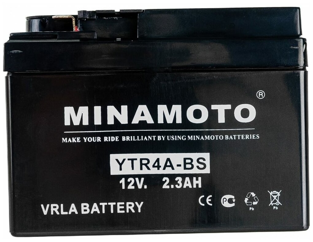 Мотоцикла аккумулятор MINAMOTO YTR4A-BS