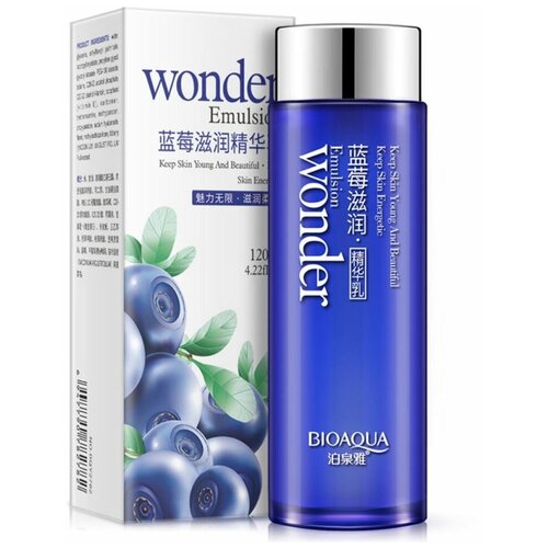 Крем-эмульсия для лица BIOAQUA Wonder Emulsion Blueberry с экстрактом черники, 120 мл