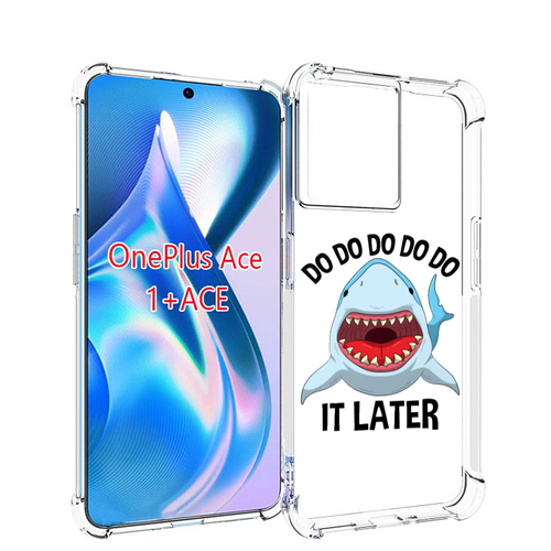 Чехол MyPads Акула для OnePlus Ace задняя-панель-накладка-бампер