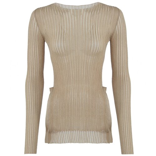 фото Полупрозрачный лонгслив mrz s220140 золотой s