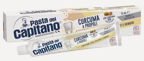 Изображение товара Зубная паста Pasta Del Capitano Turmeric&Propolis Куркума и прополис, 75 мл