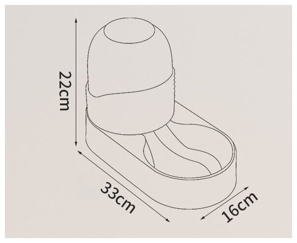 Набор для кормления/автоматическая кормушка и поилка для кошек/для собак (Белый) - фотография № 7