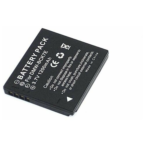 Аккумуляторная батарея для фото и видеокамер Panasonic Lumix DMC-FH2 (DMW-BCK7E) 3,6V 1200mAh