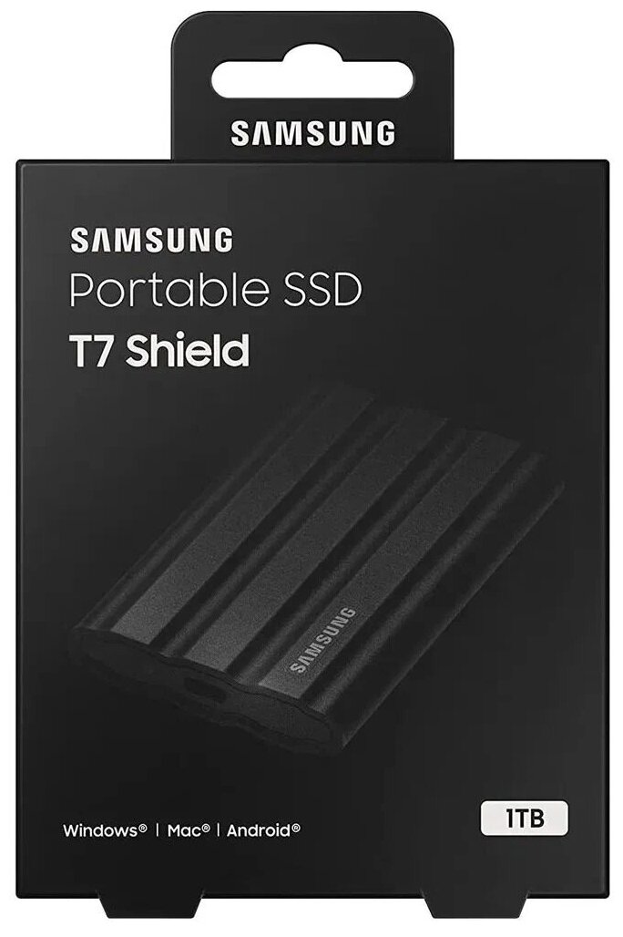 Внешний SSD Samsung T7 Shield 1TB черный (MUPE1T0S)