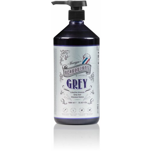 Beardburys Grey Shampoo Мужской оттеночный шампунь для волос, 1000 мл.