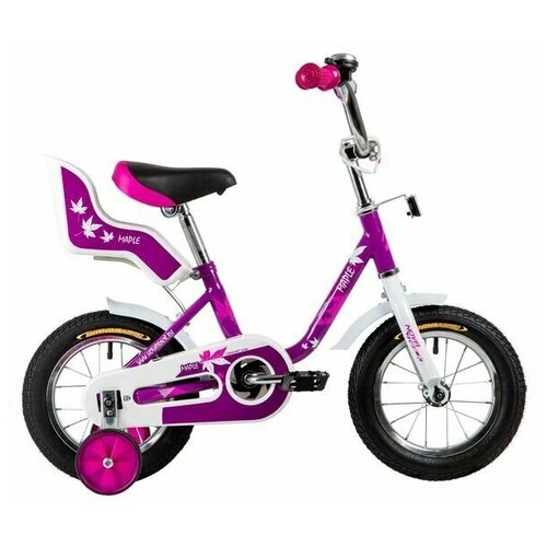 Детский велосипед NOVATRACK 12 MAPLE сиреневый полная защита цепи тормоз нож крылья цвет сидение для к 757000₽