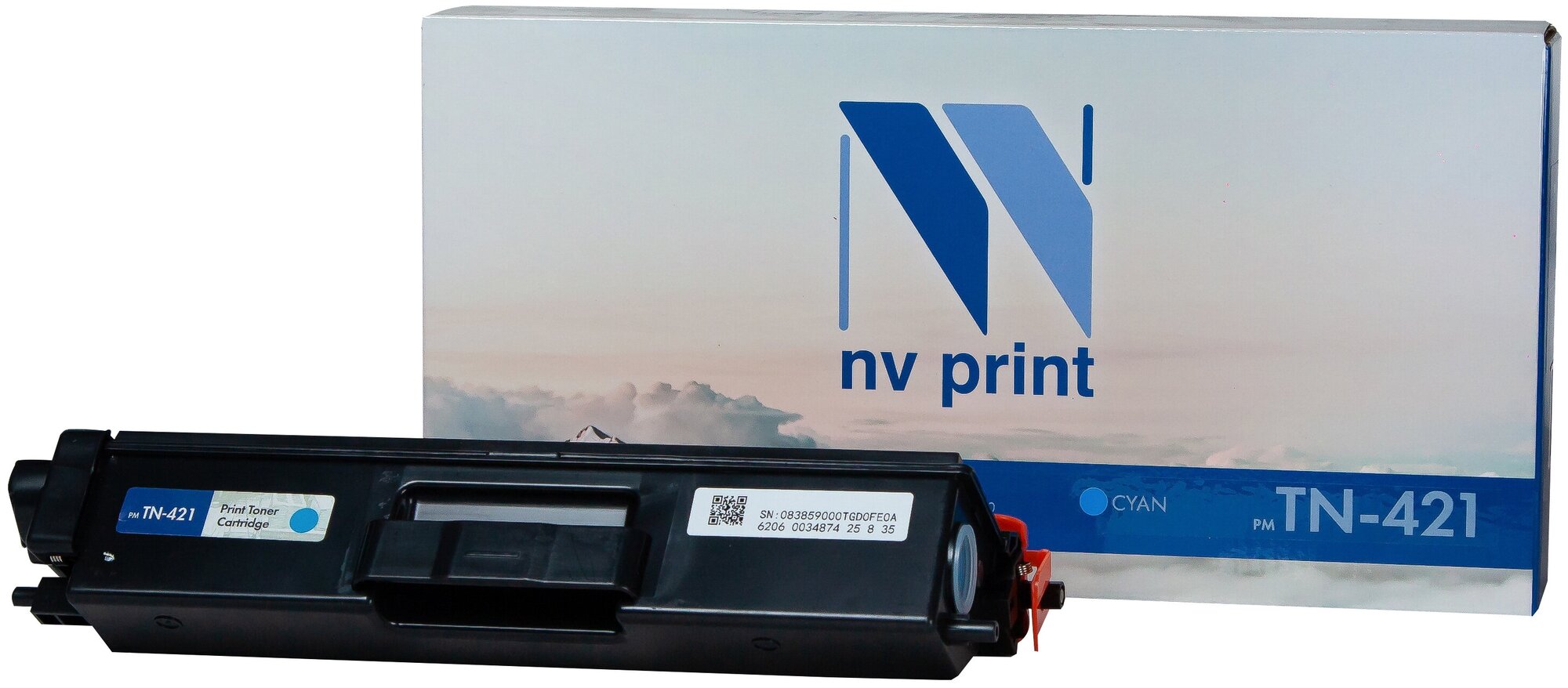 Картридж NV-Print TN-421 C для Brother HL-L8260 MFC-L8690 DCP-L8410 1800стр Голубой - фото №1