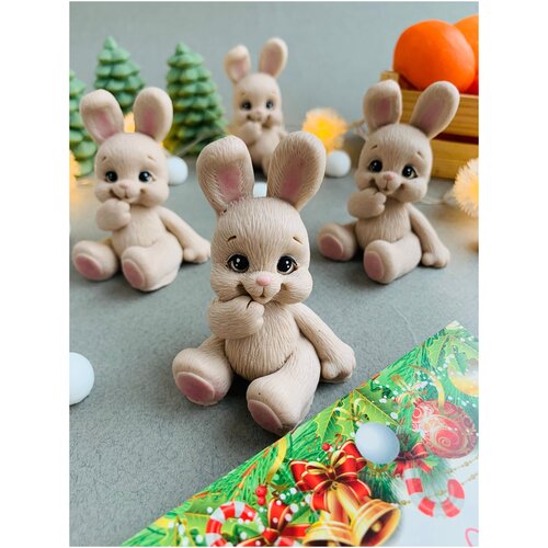 Мыло твердое символ 2023 года Заяц Кролик Подарок на Новый год Набор 10 шт