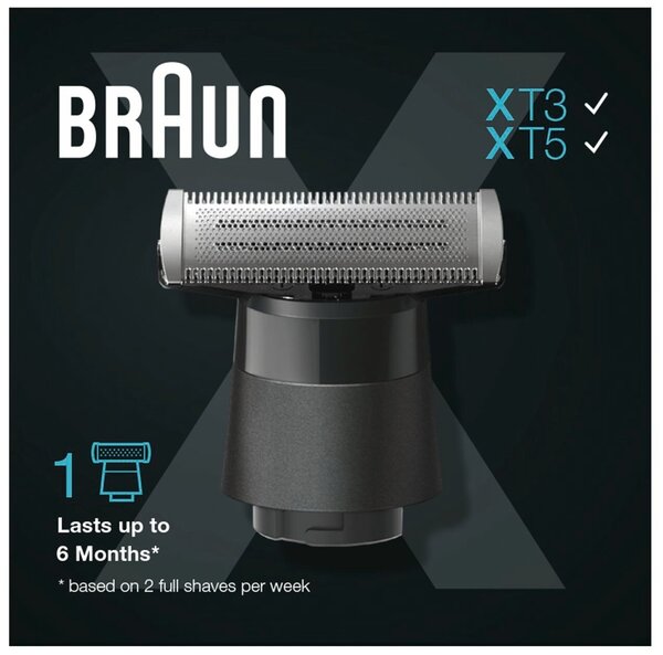 Насадка для стрижки бороды для электрического триммера Braun OneTool XT10 BLK, 4D-лезвие, 1 штука, черный