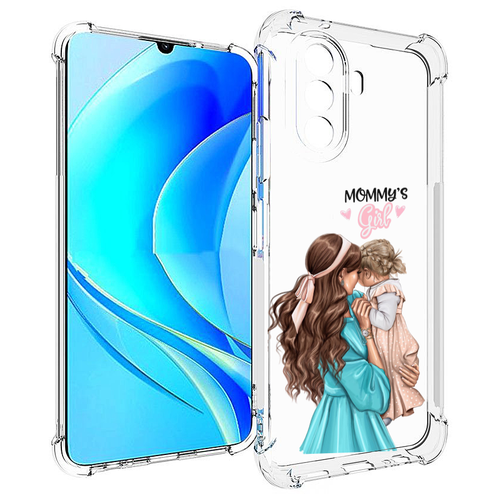 Чехол MyPads Мама-девочки женский для Huawei Nova Y70 / Nova Y70 Plus (MGA-LX9N) / Huawei Enjoy 50 задняя-панель-накладка-бампер чехол mypads зрачок сердце женский для huawei nova y70 nova y70 plus mga lx9n huawei enjoy 50 задняя панель накладка бампер