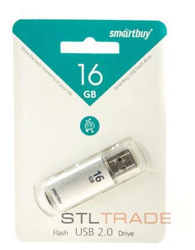 Флешка SmartBuy V-Cut USB 2.0 16 ГБ, 1 шт., серебристый, черный - фотография № 7