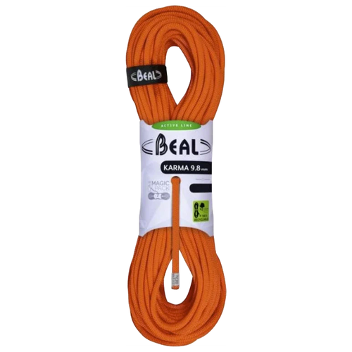 фото Веревка динамика beal 9,8mm karma orange