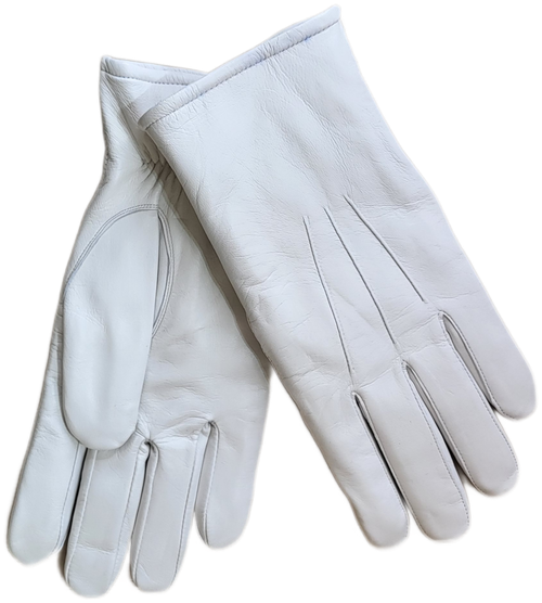 Перчатки армейские парадные белые зимние уставные кожа натуральный мех размер 23