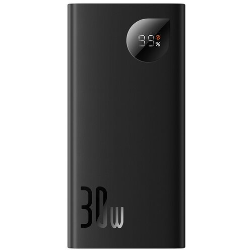 Внешний аккумулятор повербанк Baseus Adaman2 Power Bank 10000mAh 30W Black Cable USB to Type-C 3A 03m Black 425400₽
