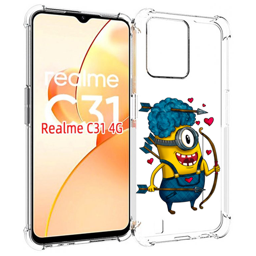 Чехол MyPads Миньон купидон для OPPO Realme C31 задняя-панель-накладка-бампер чехол mypads миньон купидон для nokia c31 задняя панель накладка бампер