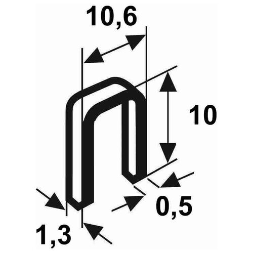 Скобы Rapid 140/10 (5М) для степлера, тип 140