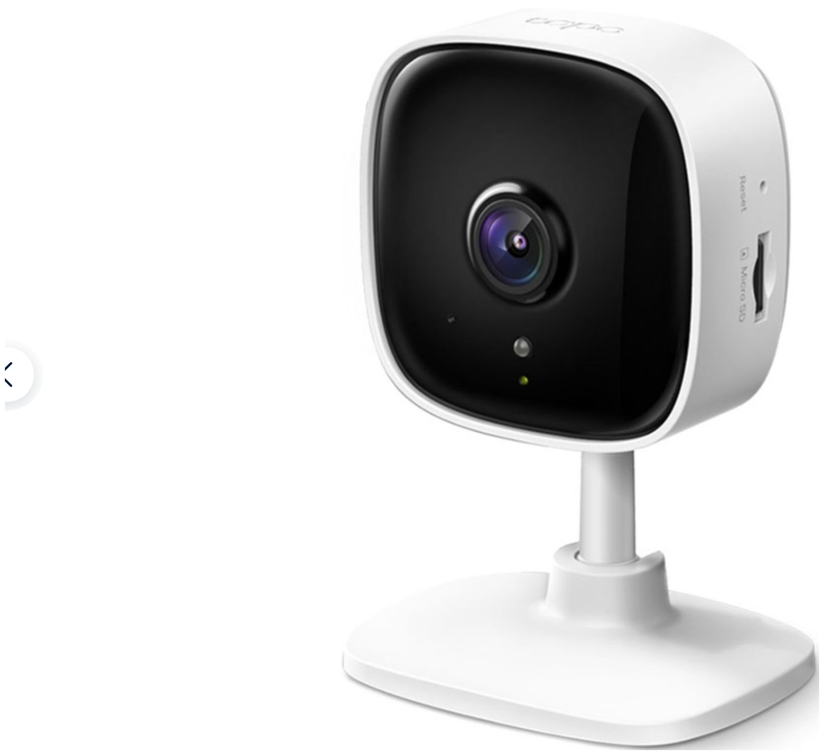 Wi-Fi камера TP-Link Tapo, домашняя Wi-Fi камера, датчик движения, двусторонняя аудиосвязь, сигнализация звуком/светом, белый