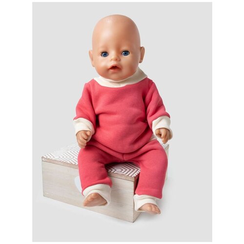 Одежда для куклы Беби Бон (Baby Born) 43см , Rich Line Home Decor, Х-355/Арбуз-экрю