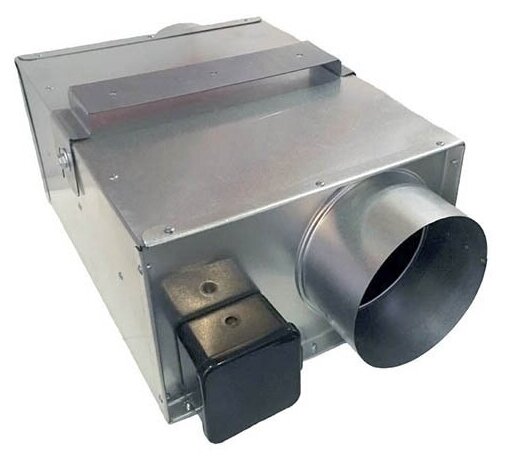 Вентилятор канальный в прямоугольном металлическом корпусе для круглых воздуховодов Vanvent ВКП 150 К