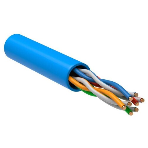 ITK LC1-C5E04-113 Кабель связи витая пара U/UTP, кат.5E 4 x 2 x 24AWG solid, PVC, 305м, синий