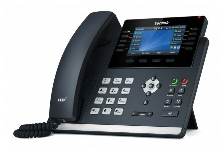 Телефон-VoIP Yealink SIP-T46U цветной экран 16 Line, 2xUSB, PoE