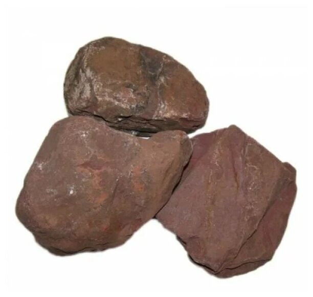 Камень для бани Яшма сургучная галтованная 10 кг - фотография № 1