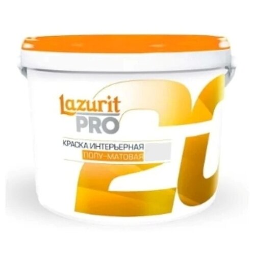 Краска акриловая Lazurit PRO 20 полуматовая белый 2.5 л