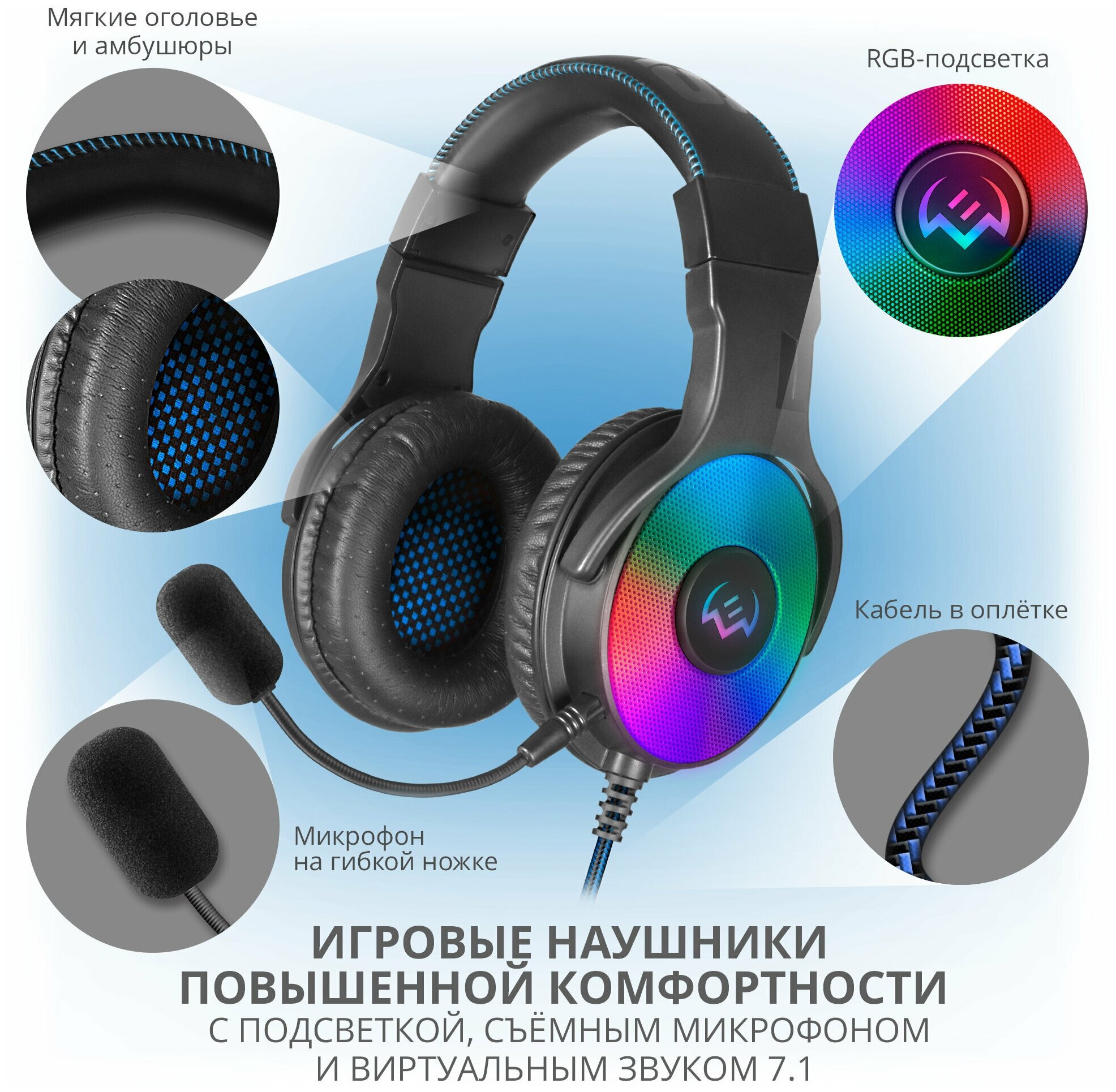 Наушники с микрофоном Sven AP-U1500MV (SV-019358) - фото №3
