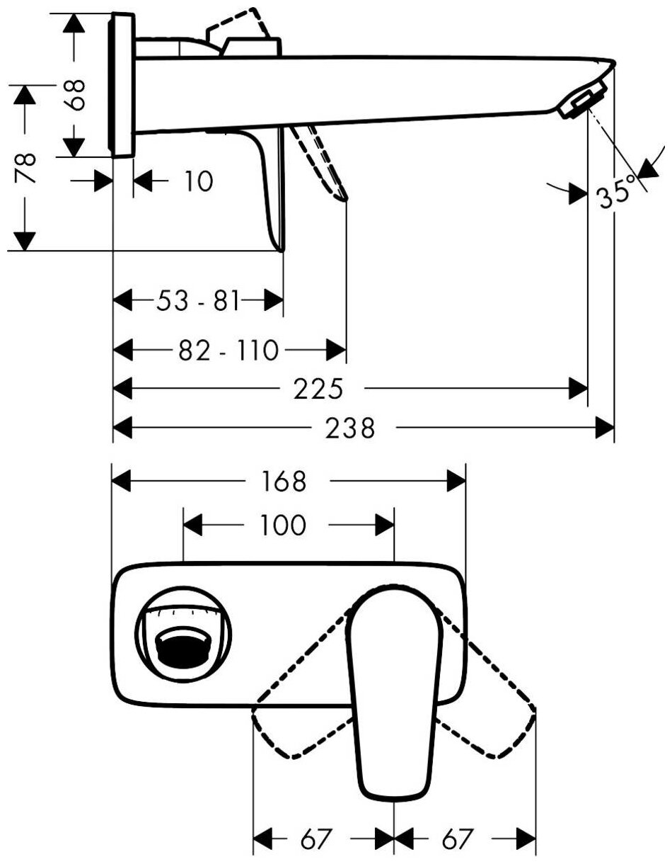 Смеситель для раковины Hansgrohe Talis E 71734000 - фотография № 3