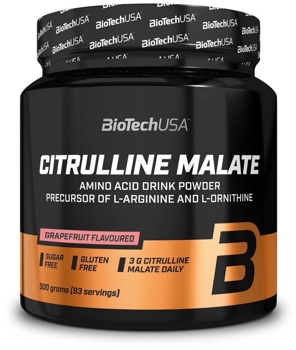 BioTechUSA Citrulline Malate 300 гр., грейпфрут