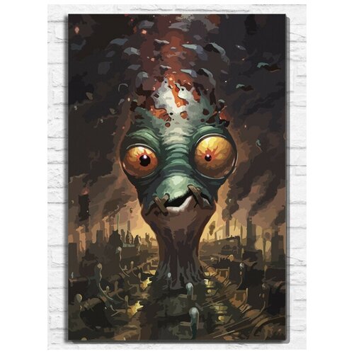 Картина по номерам на холсте игра Oddworld Soulstorm Steelbook (PS, Xbox, PC, Switch) - 11217 В 60x40