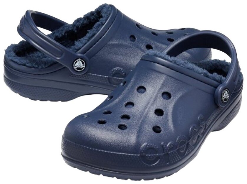 Crocs Сабо Baya Lined Clog M7W9 EU 39-40 25см, Navy — купить в интернет ...