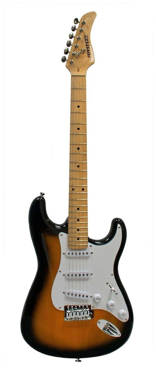 Fernandes le-1z 3s 2sb/ m электрогитара stratocaster sss, цвет - двухцветный санбёрст