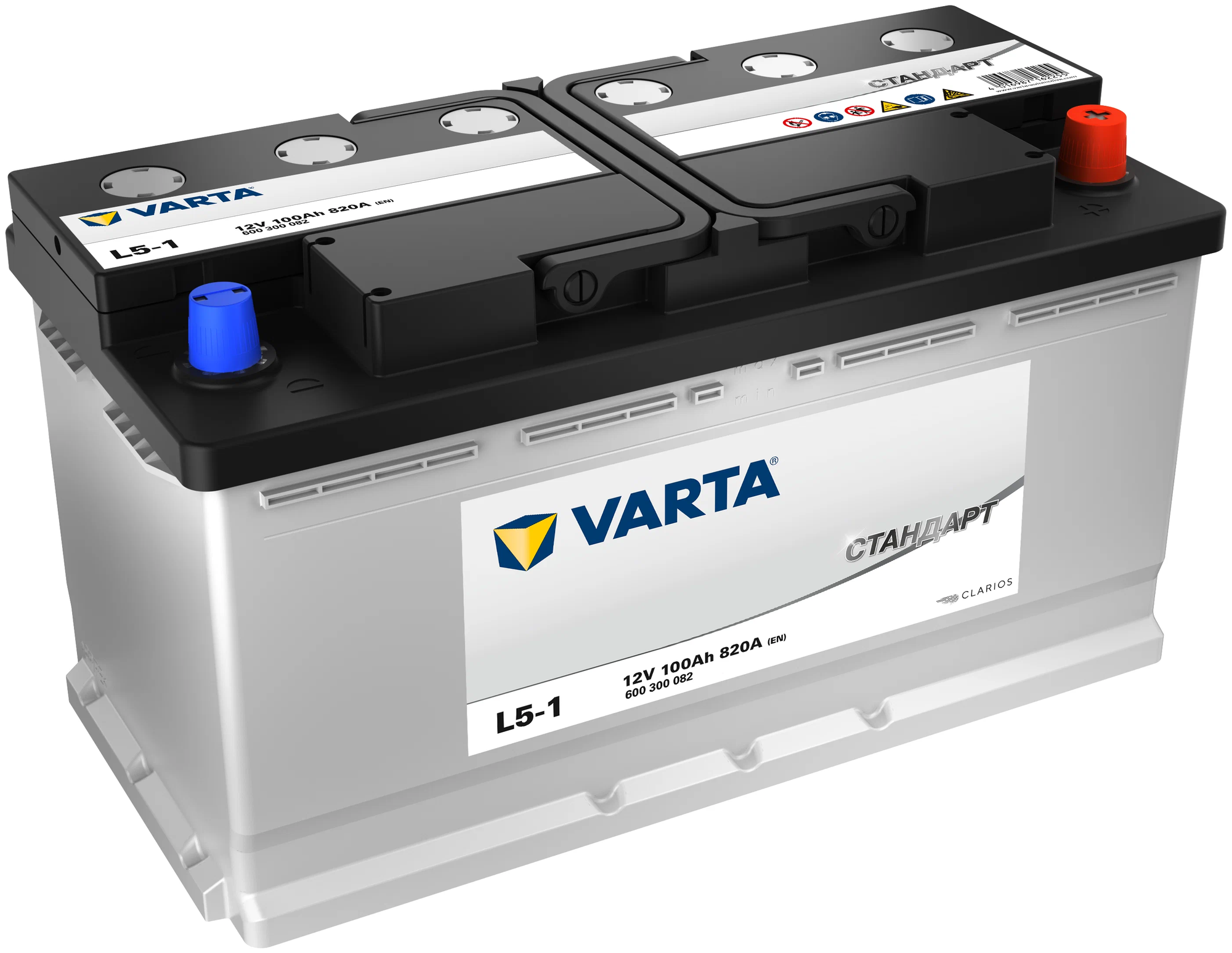Автомобильный Аккумулятор Varta Vst Стандарт 6СТ-100.0 (600 300 082) обратная полярность