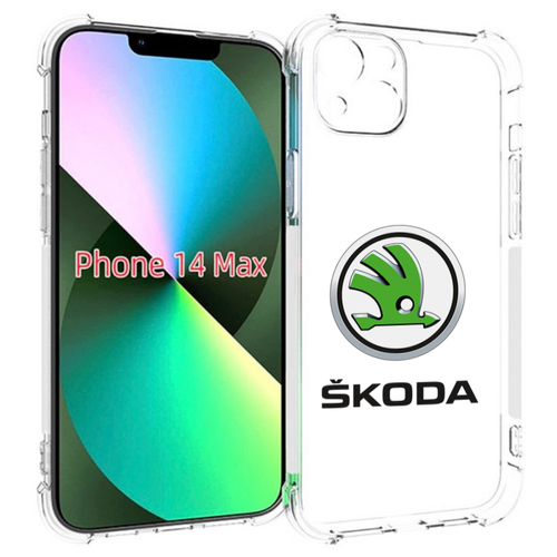 Чехол MyPads skoda-шкода-4 мужской для iPhone 14 Plus (6.7) задняя-панель-накладка-бампер