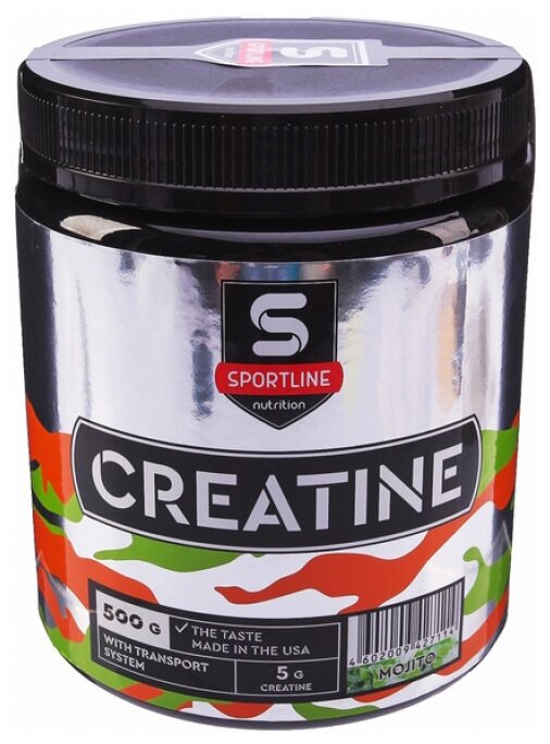 SportLine Nutrition Creatine with Transport System, мохито, 500 гр.