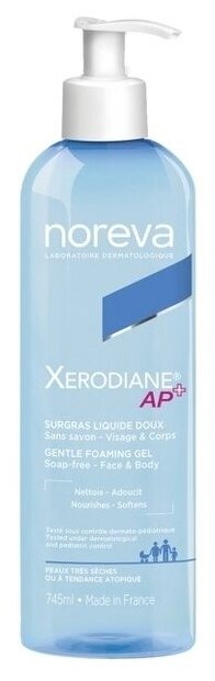 Noreva Мягкий гель для лица Xerodiane AP+ Gentle Foaming Gel Гель 745мл