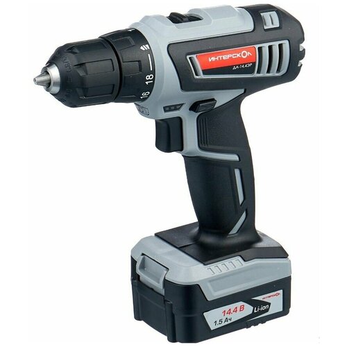 Дрель акк Интерскол ДА-144ЭР 144В 2х15Ач Li-ion 32Нмкейс серия МС 568900₽