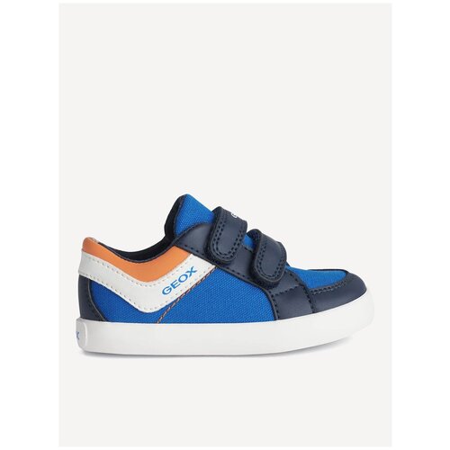 фото Полуботинки geox для мальчиков b gisli boy цвет королевский синий/оранжевый, размер 23