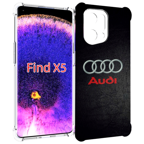 Чехол MyPads audi ауди 6 мужской для Oppo Find X5 задняя-панель-накладка-бампер