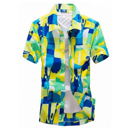 Гавайская рубашка Yellow размер XL