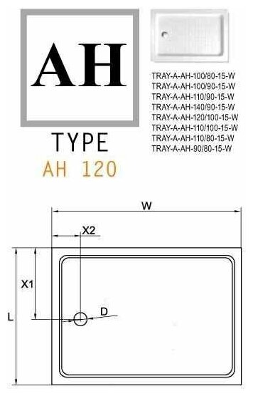 Акриловый поддон CEZARES TRAY-A-AH-100/80-15-W - фотография № 5