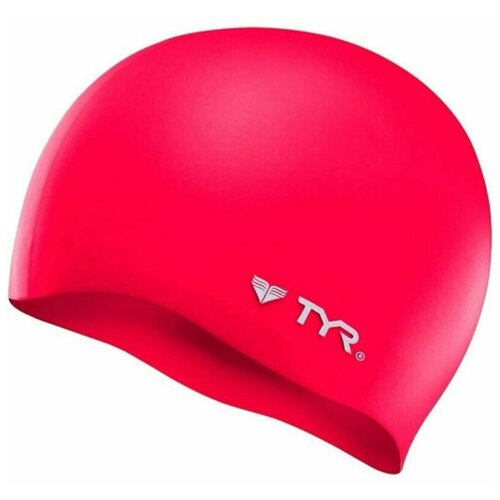 Шапочка для плавания Tyr Wrinkle Free Silicone Cap, красный