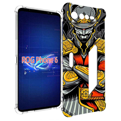 Чехол MyPads самурай для Asus ROG Phone 6 задняя-панель-накладка-бампер чехол mypads бодибилдинг для мужиков для asus rog phone 6 задняя панель накладка бампер