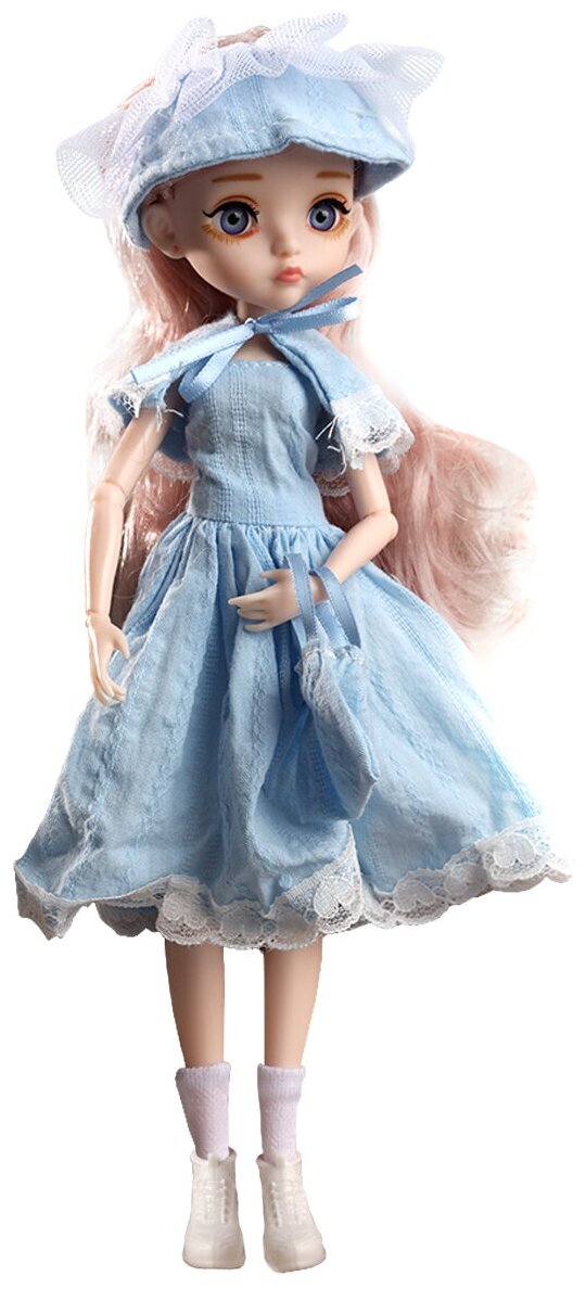 Коллекционная Шарнирная куколка с большими глазами кукла БЖД с одеждой и аксессуарами принцесса с длинными волосами для девочек 26 см