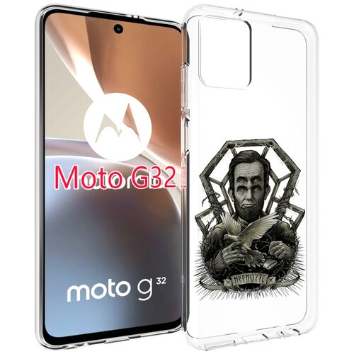 Чехол MyPads франклин абстракция для Motorola Moto G32 задняя-панель-накладка-бампер