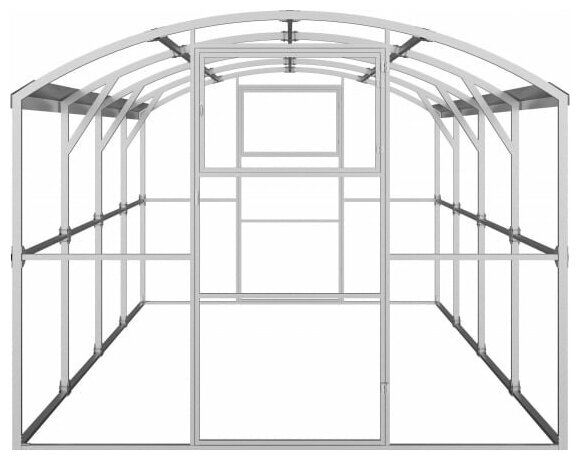 Каркас теплицы активагро.РФ Ударница благодатная База 4 м, ширина 2.5 м - фотография № 3