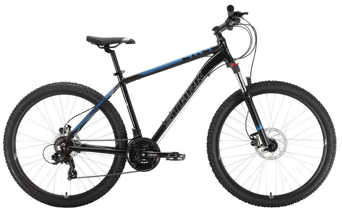 Велосипед STARK Hunter 27.2 HD-20"-22г.(черный-голубой)