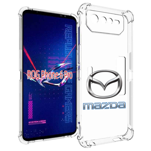 Чехол MyPads mazda-мазда-4 мужской для Asus ROG Phone 6 Pro задняя-панель-накладка-бампер чехол mypads toyota тойота 4 мужской для asus rog phone 6 задняя панель накладка бампер