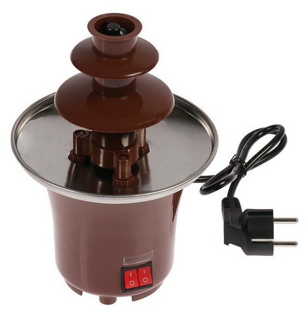 Шоколадный фонтан Luazon Home LFF-01, загрузка 0,7 кг, коричневый